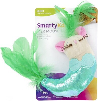*SmartyKat Mer Mouse KICKER Cat Toy with Feathers; Style: Mer Mouse