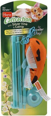*Hartz Cattraction Silver Vine &amp; Catnip Cat Toys; Koi Dangler; Brand: Hartz; Style: Koi Dangler