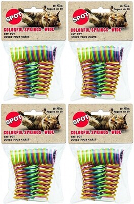 *Ethical Pet Colorful Springs Cat Toys 10 Toys per Pack