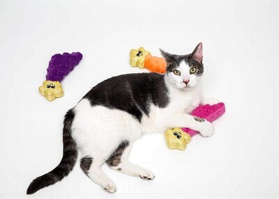 (1) Hartz Cattraction Shooting Star Plush KICKER Silver Vine &amp; Catnip Cat Toys; Brand: Hartz; Style: Shooting Star (PURPLE)