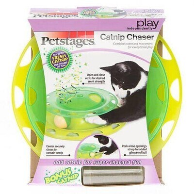 Catnip Chaser Cat Play Station Ball and Track Toy for Cats by Petstages; Brand: Petstages
