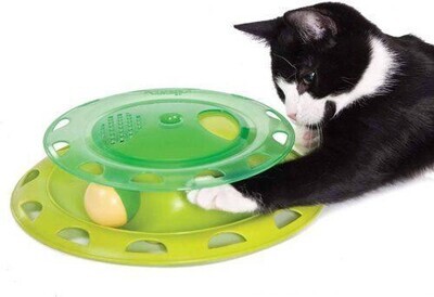 Catnip Chaser Cat Play Station Ball and Track Toy for Cats by Petstages; Brand: Petstages