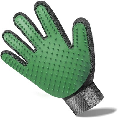 SSRIVER Pet Grooming Glove Hair Remover Brush Gentle Deshedding Efficient Pet Mitt Pet Massage Gloves Dog Cat Horse Long Short Fur - (GREEN); Brand: SSRIVER