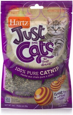 **Hartz Just For Cats 100% Pure CATNIP Pouch, 1 oz.