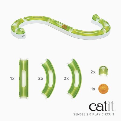 ( 1)) Catit Senses 2.0 Circuit, Interactive Cat Toys; Style: Play Circuit (Upgraded)