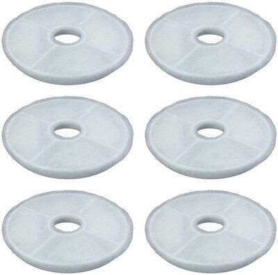 Replacement 6 Filters for Catit Design Senses Fountains and Catit Flower Fountains, Pack of 6; Brand: PetStandard