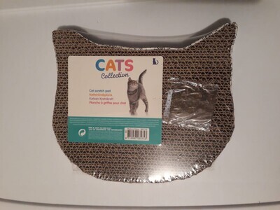 Cat Collection Animal Design Cat Scratcher - CAT HEAD; SMALL 10 inches; (Size: 25cm x 24cm x 3cm) - (SMALL)