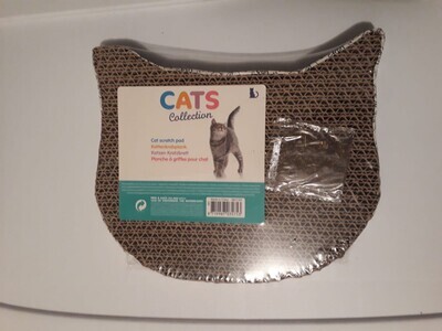 Cat Collection Animal Design Cat Scratcher - CAT HEAD; SMALL 10 inches; (Size: 25cm x 24cm x 3cm) - (SMALL)