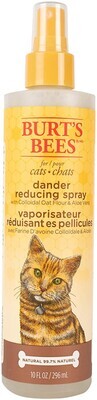 * Burt&#39;s Bees for Cats Natural DANDER Reducing Spray, Colloidal Oat Flour &amp; Aloe Vera - Cat Dander Spray, Cat Grooming Supplies, Cats Pet Dander Spray, Cat Dander Remover Spray; Size: 10 Fl Oz