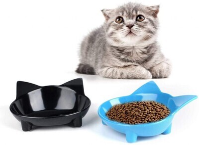 Cat Bowl (2 Pack) Cat Food Bowls Non Slip dog Dish Pet Food Bowls Shallow Cat Water Bowl Cat Feeding Wide Bowls to Stress Relief of Whisker Fatigue Pet Bowl of Dogs Cats Rabbits (Safe Food-grade)