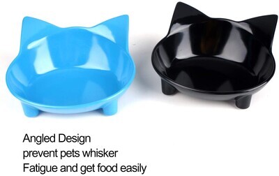 Cat Bowl (2 Pack) Cat Food Bowls Non Slip dog Dish Pet Food Bowls Shallow Cat Water Bowl Cat Feeding Wide Bowls to Stress Relief of Whisker Fatigue Pet Bowl of Dogs Cats Rabbits (Safe Food-grade)