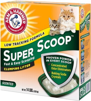 Arm &amp; Hammer Super Scoop Litter, Fresh Scent; Size: 14 lbs