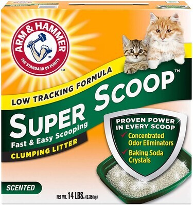 Arm &amp; Hammer Super Scoop Litter, Fresh Scent; Size: 14 lbs