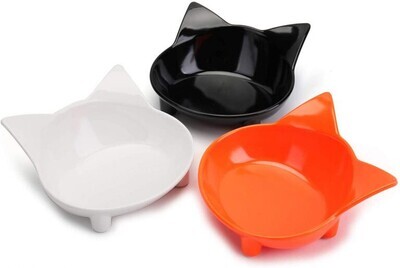 Yesland Cat Bowl, 3 Pack Shallow Cat Food &amp; Water Bowls, Non Slip Pet Feeding Dish to Stress Relief of Whisker Fatigue Pet Bowl of Dogs Cats Rabbits Brand: Yesland; 3 Pack; Color: Black, White, Orange