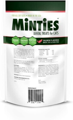 VetIQ - Minties Dental Cat Treats 2.5 oz - SALMON [Expiry: 18.APRIL.2023]