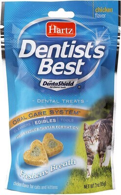 Hartz Dentist's Best Chicken Flavored Dental Cat Treats