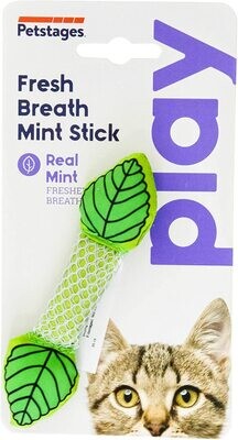 Petstages Catnip and Dental Health Cat Toys; Mint Stick