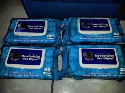 PetCare Pet Wipes; 80 Count Wipes