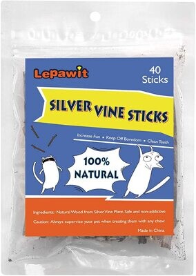 Lepawit 40Pcs Natural Cat Matatabi Silvervine Sticks Catnip Sticks Teeth Molar Chew Treats Toys for Cat Kitten Kitty Teeth Cleaning; 40Pcs Lepawit 40Pcs Natural Cat Matatabi Silvervine Sticks Catnip Sticks Teeth Molar Chew Treats Toys for Cat Kitten Kitty Teeth Cleaning; 40Pcs