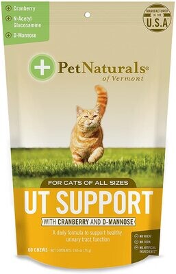 Pet Naturals Urinary Tract Support for Cats, Urinary Tract Supplement, 60 Bite-Sized Chews - Exp. End of 04.2023
