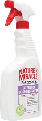 Nature's Miracle Just for Cats Litter Box Odor Destroyer, Unscented, 24-Ounce Spray

Size:1 Bottle 24-Ounce ​(1.5 pounds)