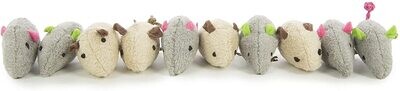 *SmartyKat Skitter Critters Catnip Cat Toys Value Pack, 10 Count; Catnip Mice