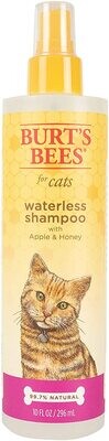 * Burt&#39;s Bees for Cats Natural Waterless Shampoo with Apple and Honey | Cat Waterless Shampoo Spray | Easy to Use Cat Dry Shampoo for Fresh Skin and Fur Without a Bath | Made in the USA | 10 FL OZ