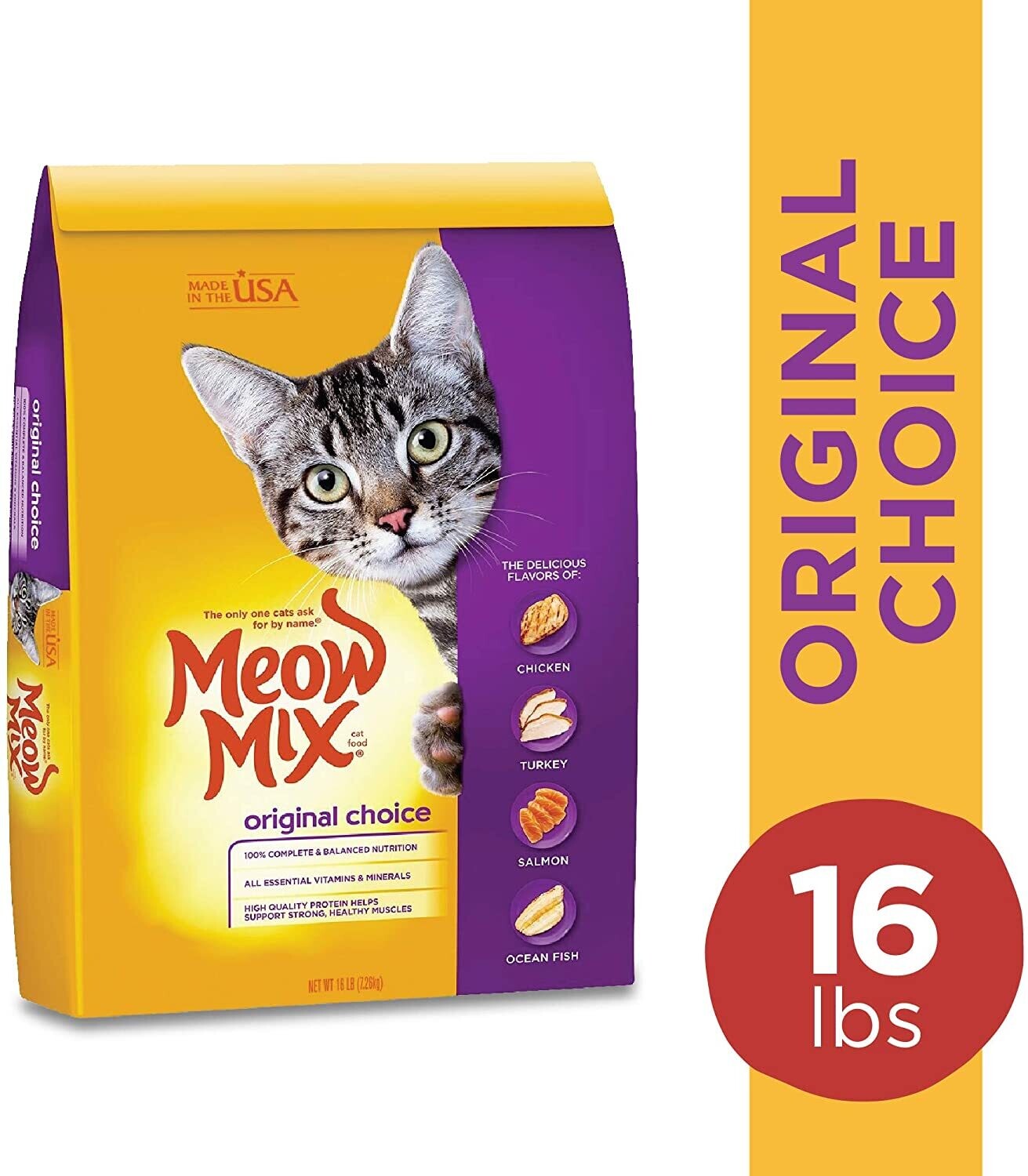 Meow Mix Original Choice Dry Cat Food; Size: 16 Pounds