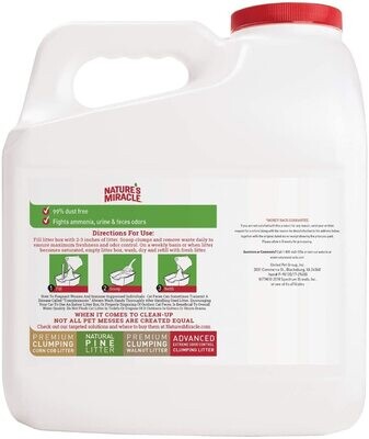Nature's Miracle Intense Defense Clumping Litter, 14 Pounds, Jug, Super Absorbent Fast-Clumping Formula, Dust Free; Size: 14-Pound