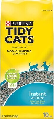 ​Purina Tidy Cats NON-Clumping Cat Litter, Instant Action Low Tracking Cat Litter - 10 lb. Bag