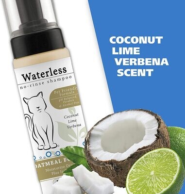 *WAHL Cat Waterless Shampoo for Soothing Damaged Skin, Refreshing, Cleaning, and Removing Odors Between Baths - 7.1 Oz
