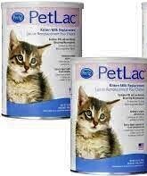PetAg 2 CANS - PetAg Petlac Milk Powder for Kittens – Kitten Formula Milk Replacer with Vitamins, Minerals, and Amino Acid -10.5 oz [Expiry: 31.12.2022] - SPECIAL 2 CANS