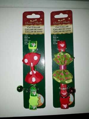 *Christmas LinkProducts Santa&#39;s Studio Christmas Breakaway Cat Collar with Bowtie