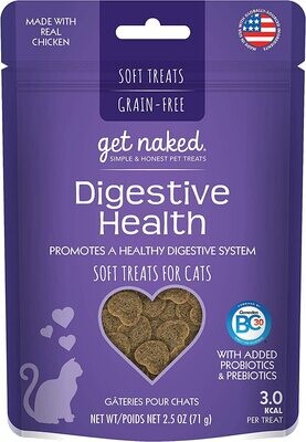 Get Naked Digestive Health Furball Relief Soft Treats for Cats, 2.5 oz