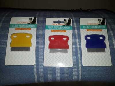 ** FLEA TERMINATOR COMB - Short Metal Comb - Flea Comb