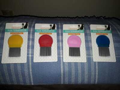 ** FLEA TERMINATOR COMB - LONG Metal Comb - Flea Comb