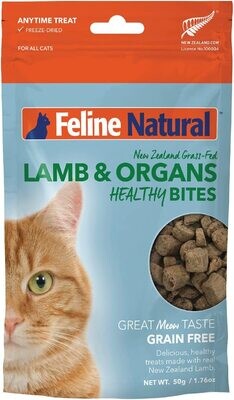 Feline Natural Grain-Free Freeze Dried LAMB Cat Treats 1.76oz