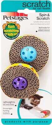 *Petstages Catnip Cat Toys Spin &amp; Scratch (2-Pack)