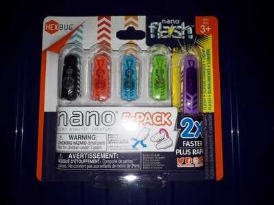 ( 5) HEXBUG Nano 5 Pack - 4 nanos Plus BONUS FLASH NANO - Sensory Vibration Toys for CATS and Kids - Small HEX Bug Tech Toy - Batteries Included - Multicolor; Brand: HEXBUG