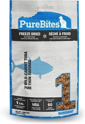 PureBites Tuna Freeze Dried Cat Treats, 0.88Oz | 25G - Value Size; Style: Tuna
