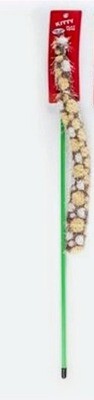 ** Kitty Toys Plush WAND - Brown w/Circles