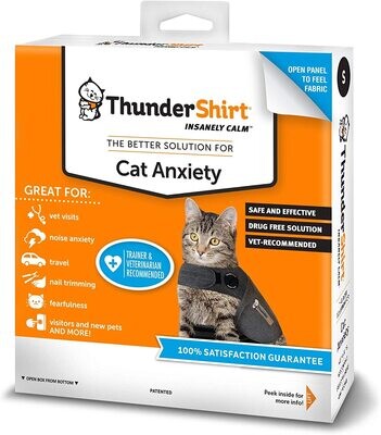 *ThunderShirt Classic Cat Anxiety Jacket, Heather Gray, Medium; Brand: Thundershirt; Size: Medium (9 to 13 lbs)
