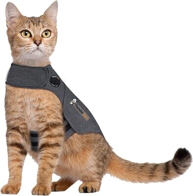 *ThunderShirt Classic Cat Anxiety Jacket, Heather Gray, Medium; Brand: Thundershirt; Size: Medium (9 to 13 lbs)
