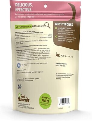 Pet Naturals Daily Probiotic for Cats, 30 Chews - Digestive and Immune Support Supplement for Cats - EXPIRY 30.09.2024