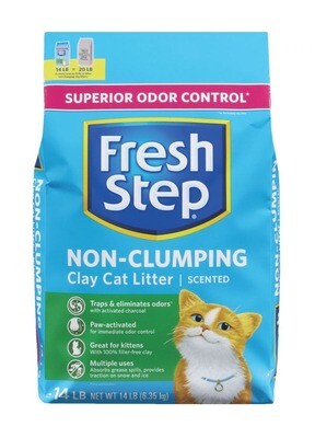 Fresh Step NON-Clumping Premium Clay Cat Litter, Scented, Premium; 14 lbs Pack
