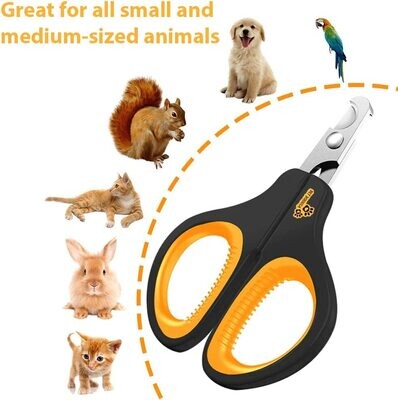 Cat Nail Clipper - Professional Cat Claw trimmer &amp; Cat Claw Clipper - Cat Nail Trimmers Suits All Small Animals such as Dogs, Cats, Puppies, Kittens, Birds, ferret, rabbit, hamster; Brand: pet boussa