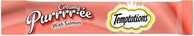 New Temptations Creamy Purrrr-ee lickable purée cat treats; 4 Tubes; Flavor Name: Salmon