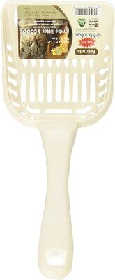 ​Petmate Litter Scoop for Cats, JUMBO Size, Bleached Linen; Product Dimensions 11.4"L x 4.7"W x 11.4"H