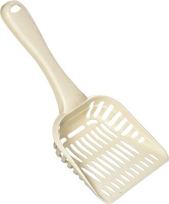 ​Petmate Litter Scoop for Cats, JUMBO Size, Bleached Linen; Product Dimensions 11.4"L x 4.7"W x 11.4"H