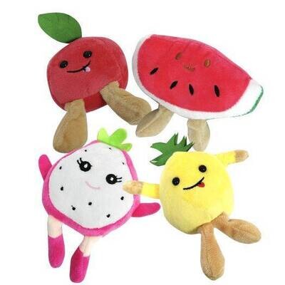 ** MAXCOTAS Cat Plush Toy - KICK TOY - Watermelon, Pineapple, Apple